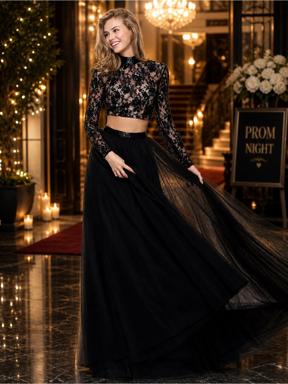 Sherri Hill style 50821 two piece beaded Prom Dress